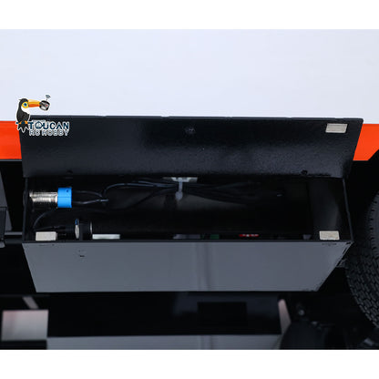 TOUCAN RC HOBBY HHG Model Metal 5-axle Trailers Electric Tail-board Support Leg for 1/14 RC Tractor Radio Controlled Truck Car Hobby Models DIY Painted Assembled