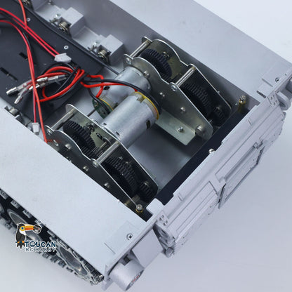 Metal Chassis with Driving Gearbox Road Wheels Speaker Switch for Henglong 1/16 RC Battle Tank USA Abrams M1A2 3918 Model