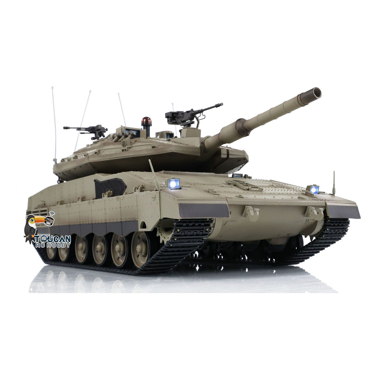 TOUCAN RC HOBBY Kunststof machinegeweer met licht voor RC 1/16 tank HengLong IDF Merkava MK IV 3958, TH22762 TOUCAN RC HOBBY Kunststof machinegeweer met licht voor RC 1/16 tank HengLong IDF Merkava MK IV 3958, TH22762