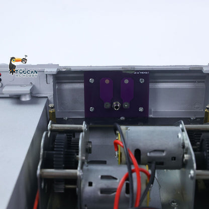 Metal Chassis with Driving Gearbox Road Wheels Speaker Switch for Henglong 1/16 RC Battle Tank USA Abrams M1A2 3918 Model