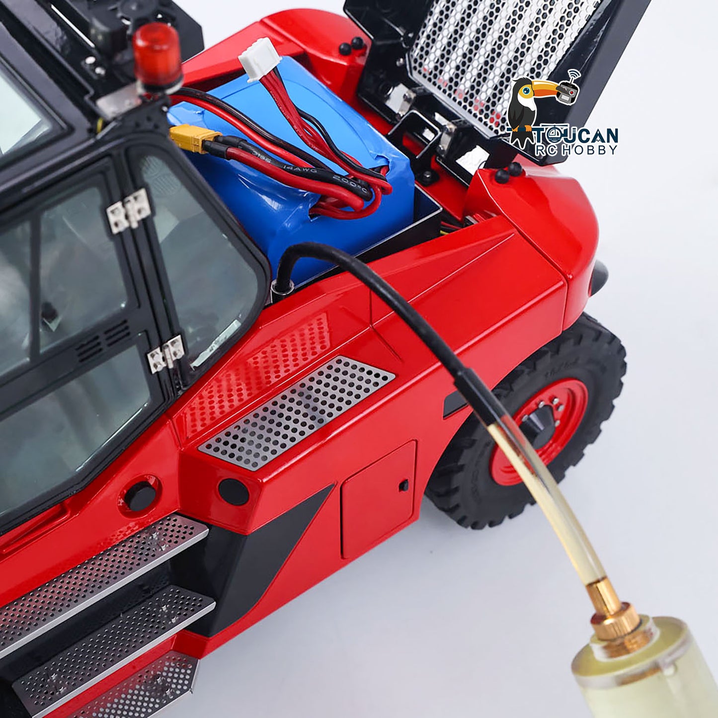 Fast Free Shipping for EU Kabolite K180-100 1/14 4X2 RWD Remote Control Hydraulic Forklift 3-Way Vavles RTR Flysky ST8 Radio Light System Sound Battery