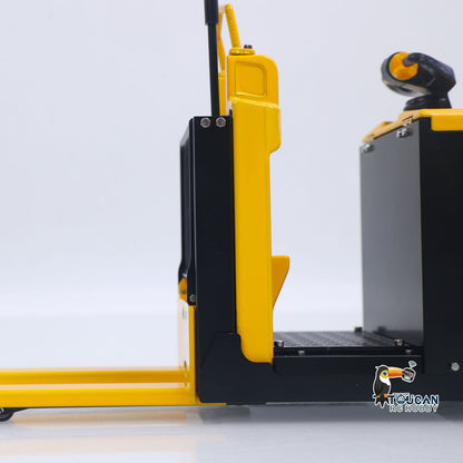 Metal 1/14 RC Electric Forklift MO55 RTR Remote Control Low Level Order Picking Truck Model Flysky Radio Battery Light Sound