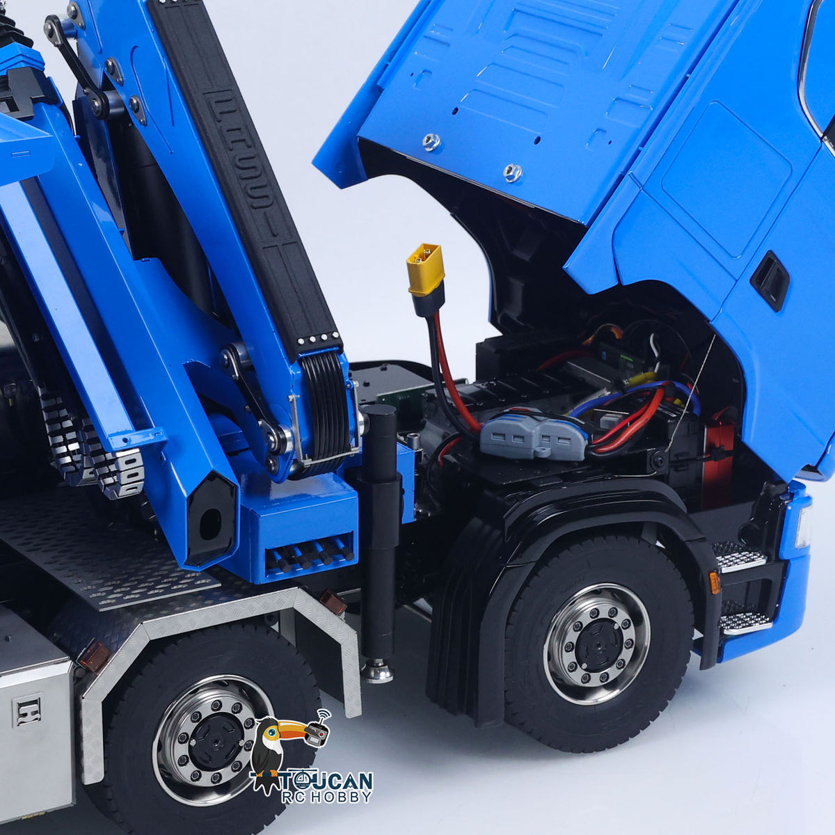 TOUCAN RC HOBBY LXY 770S 10x10 1/14 Hydraulic Crane Dump RC Tipper Car Metal Full Dump Truck RTR Battery Light Sound