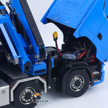 TOUCAN RC HOBBY LXY 770S 10x10 1/14 Hydraulic Crane Dump RC Tipper Car Metal Full Dump Truck RTR Battery Light Sound