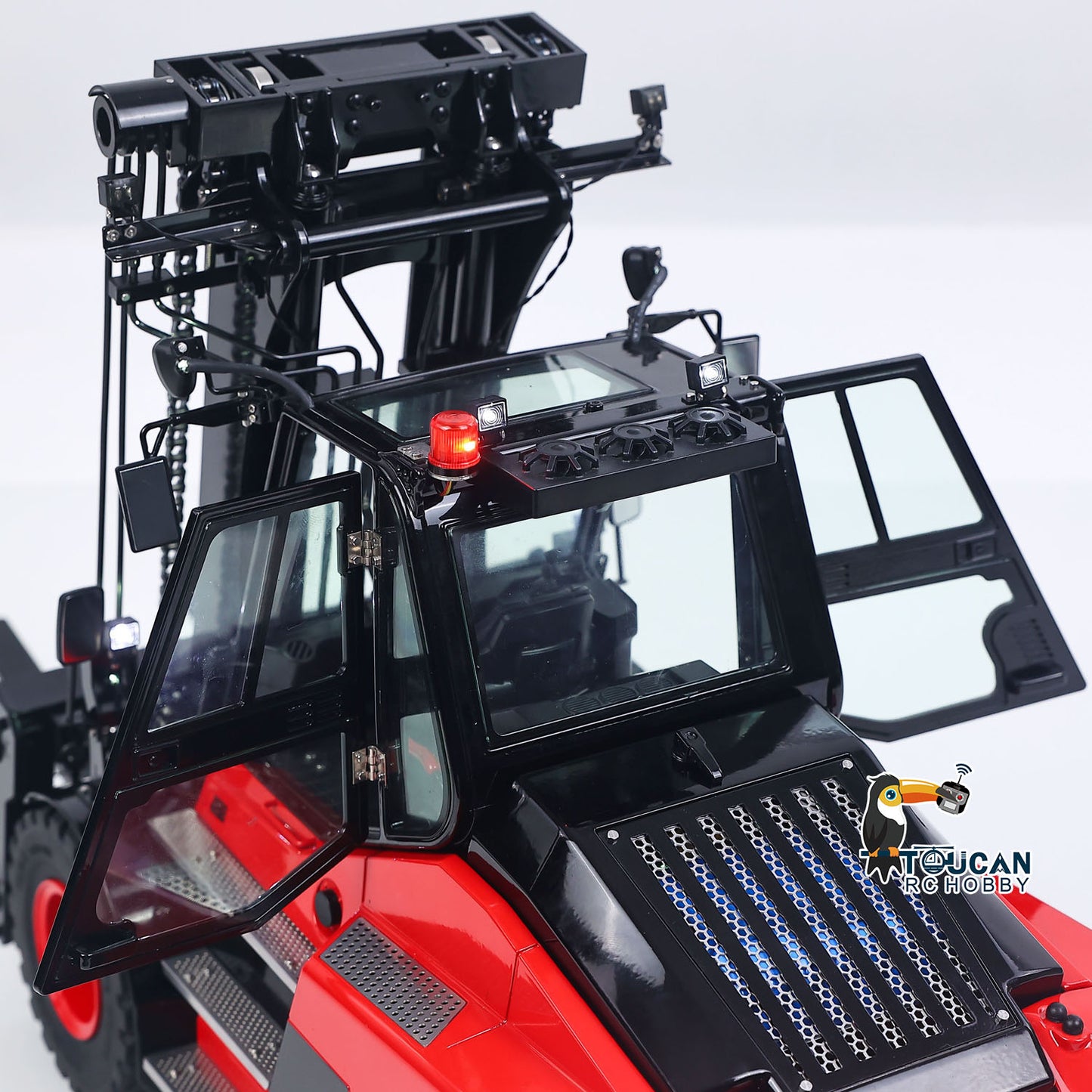 US Stock Kabolite K180-100 1/14 4X2 RWD Remote Control Hydraulic Forklift 3-Way Vavles RTR Flysky ST8 Radio Light System Sound Battery