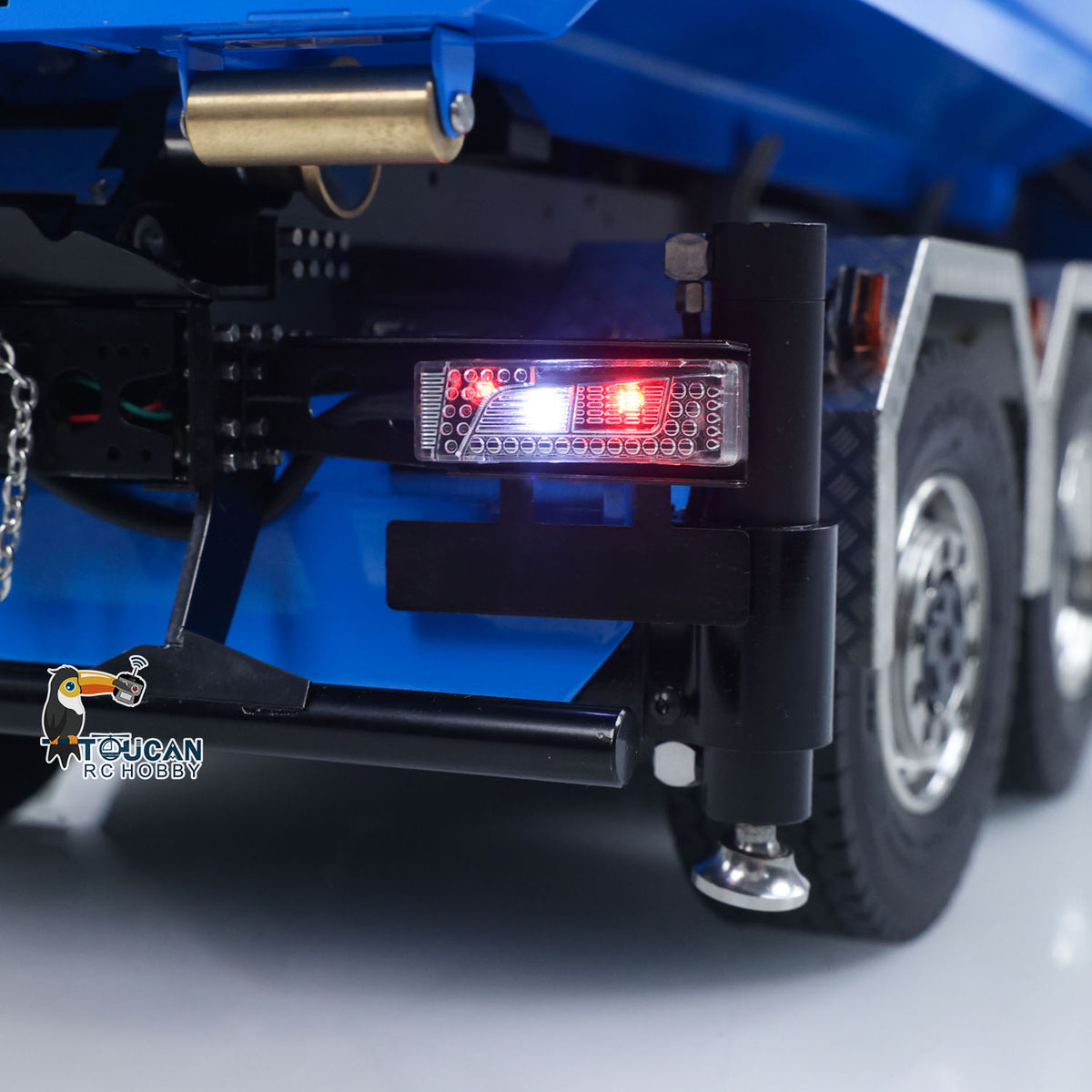 TOUCAN RC HOBBY LXY 770S 10x10 1/14 Hydraulic Crane Dump RC Tipper Car Metal Full Dump Truck RTR Battery Light Sound