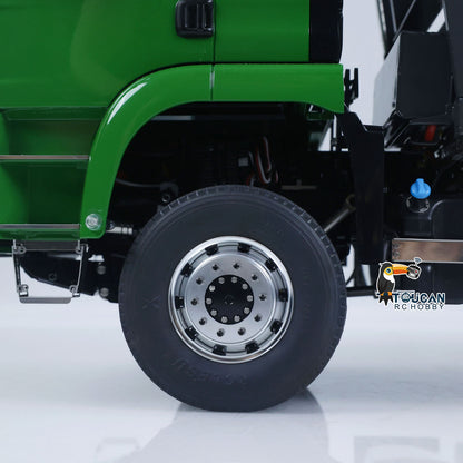 LESU Z0068 1/14 Metal 4x4 Hydraulic Swing Arm Garbage Vehicle 3 Speed Transmission Lock Differential Axles for Backyard Fun
