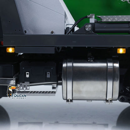 LESU Z0068 1/14 Metal 4x4 Hydraulic Swing Arm Garbage Vehicle 3 Speed Transmission Lock Differential Axles for Backyard Fun