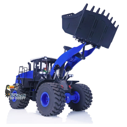 1/14 Scale RC Hydraulic Loader WA470 Metal Construction Vehicle 980L Remote Control Lights Sound Radio System