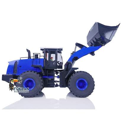1/14 Scale RC Hydraulic Loader WA470 Metal Construction Vehicle 980L Remote Control Lights Sound Radio System