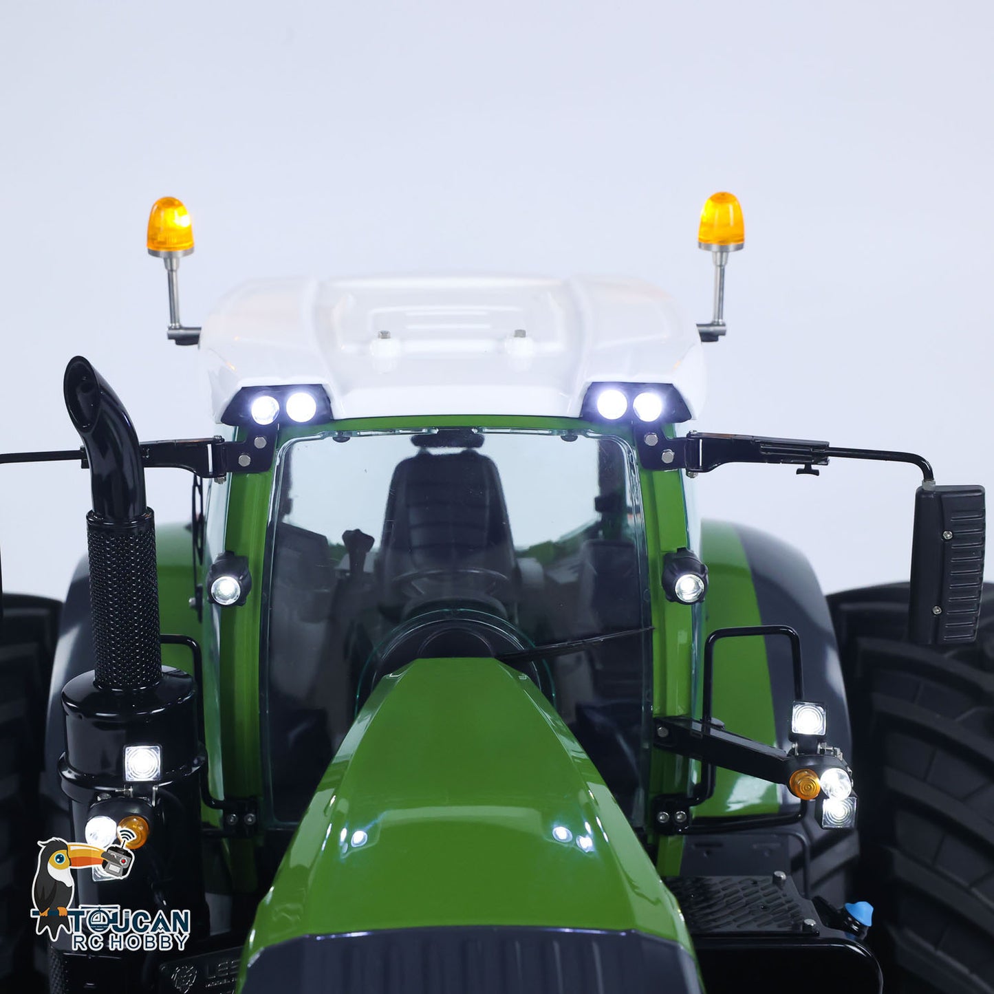 LESU AOUE 1050 Metal 4x4 1/14 RC Tractor Truck Hydraulic Agricultural Vehicles K500 Seedbed Pre-sowing Soil Preparation Machine Frsky XE Lite