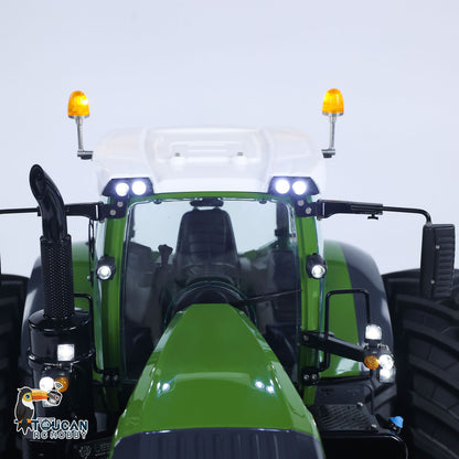 LESU AOUE 1050 Metal 4x4 1/14 RC Tractor Truck Hydraulic Agricultural Vehicles K500 Seedbed Pre-sowing Soil Preparation Machine Frsky XE Lite