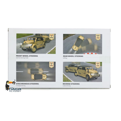 1/18 HG4-51 4x4 RC Command Vehicles 4WD Radio Control Off-road Car Model UPgraded Version Sound Light Smoke Unit ESC Servo Motor