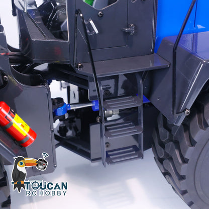 1/14 Scale RC Hydraulic Loader WA470 Metal Construction Vehicle 980L Remote Control Lights Sound Radio System