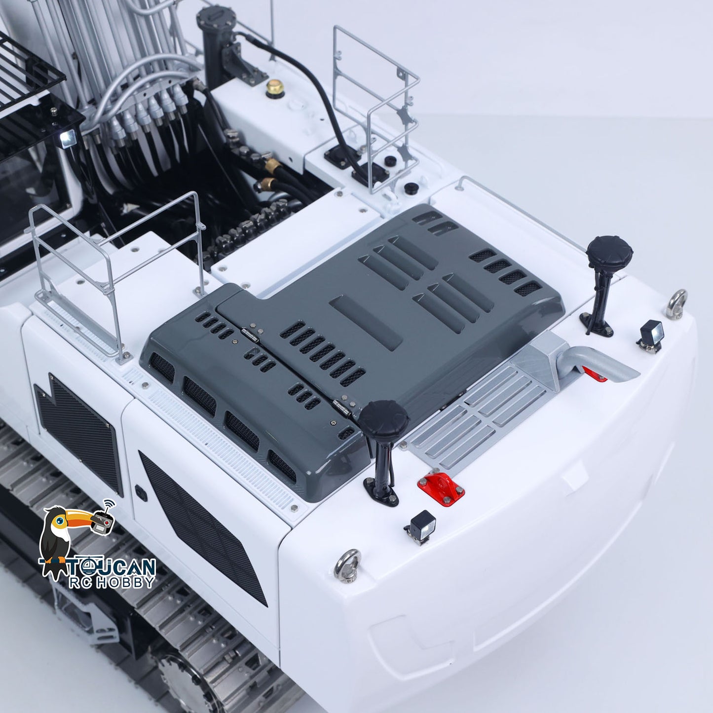 TOUCAN RC HOBBY Flash Sale LESU LR956 Metal 1/14 RC Hydraulic Excavator 2 Arms Remote Control Digger Model 4MPA Dual Pumps Light 3S Battery PL18EV LITE Outdoor