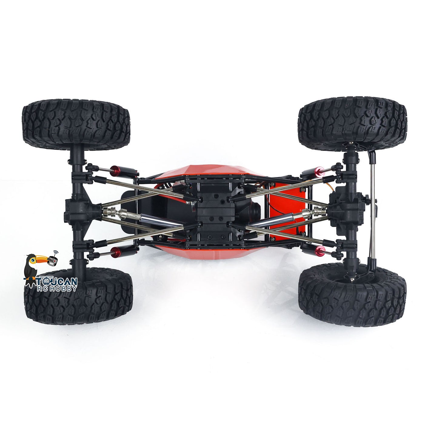 RTR 8504 RC 1/10 Electric RC Off-road Vehicle 4X4 Remote Control Rock Crawler Metal Shock Absorber Drive Shaft 540 Brushed Motor