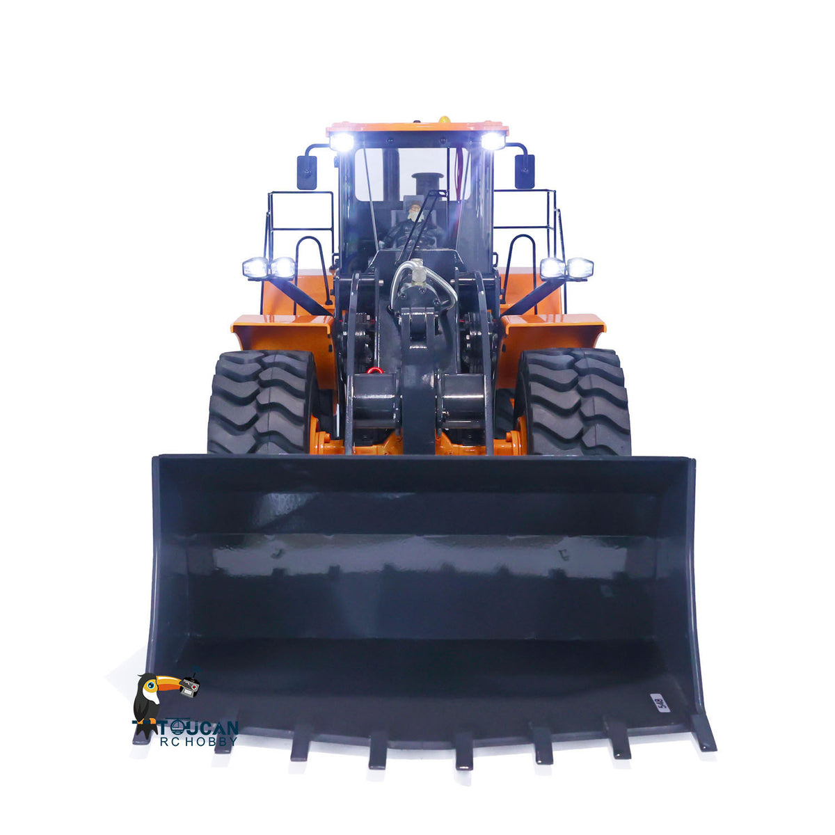 TOUCAN RC HOBBY XDRC 1/14 Scale RC Hydraulic Loader WA470 Metal Construction Vehicle 980L Remote Control Lights Sound Radio System