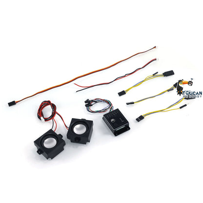 CUT Sound System Speakers for 1/14 1/12 Tracked Hydraulic RC Excavator Remote Controlled Digger Hobby Model DIY Parts