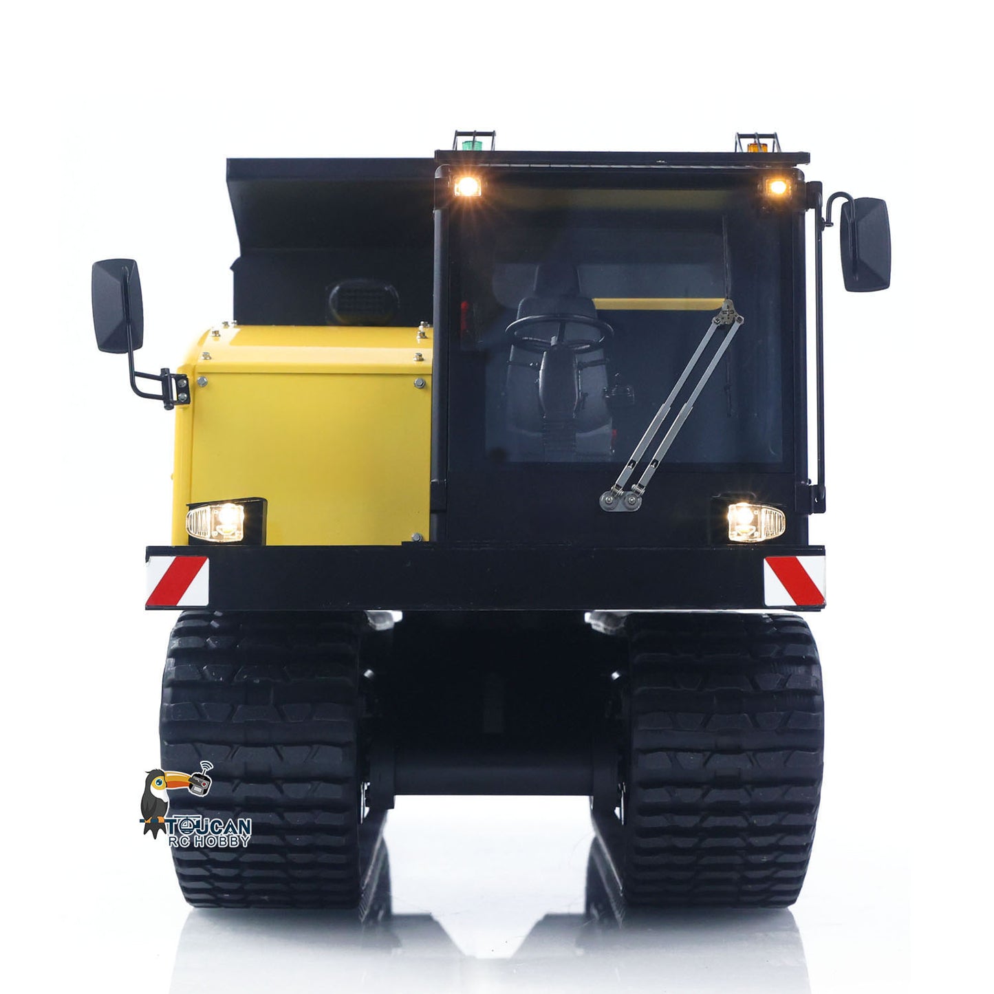 Super Frog 1/14 RC Hydraulic Crawler Dumper Truck T14R RTR Radio Controlled Metal Tracked Tipper Frsky X14 Light Electric Wiper