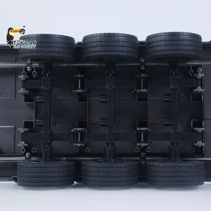 US Stock 73.5CM Plastic Semi Trailer Flatbed 1502 for 1/18 Remote Control Tractor Truck HUINA 1501 Electronic Support Legs Tail Board