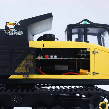 Super Frog 1/14 RC Hydraulic Crawler Dumper Truck T14R RTR Radio Controlled Metal Tracked Tipper Frsky X14 Light Electric Wiper