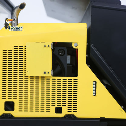 Upgraded Super Frog T14R Panther 1/14 Remote Control Hydraulic Crawler Dumper RC Metal Tracked Tipper Truck Frsky X14 Radio