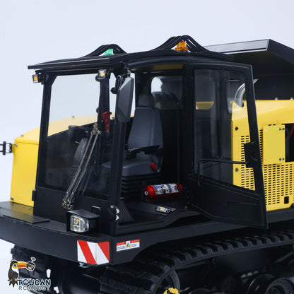 Super Frog 1/14 RC Hydraulic Crawler Dumper Truck T14R RTR Radio Controlled Metal Tracked Tipper Frsky X14 Light Electric Wiper