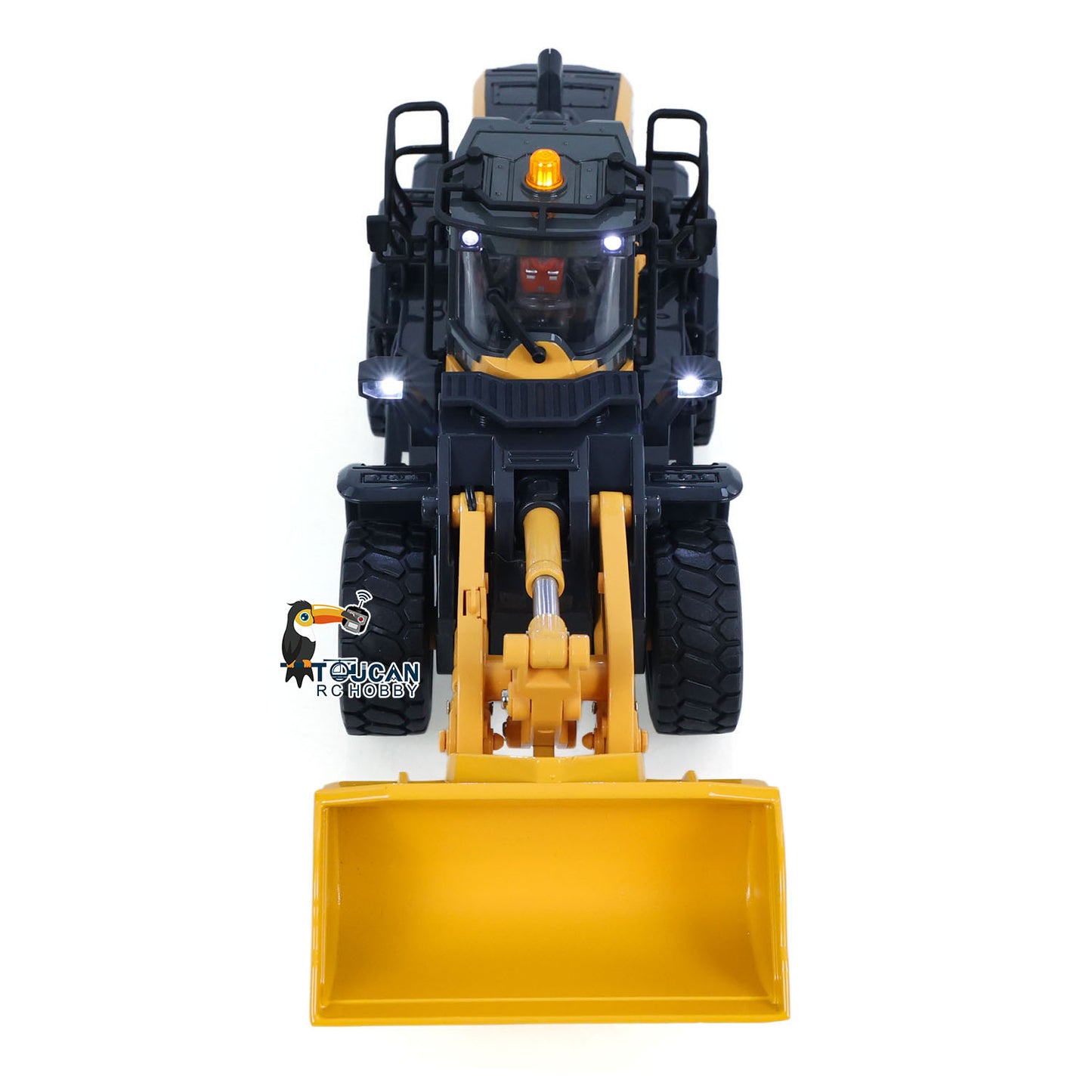 Half Metal 1/50 Electric Remote Control Loader Ready To Run Mini RC Engineering Vehicle Model Lights Sounds Desktop Level Gift