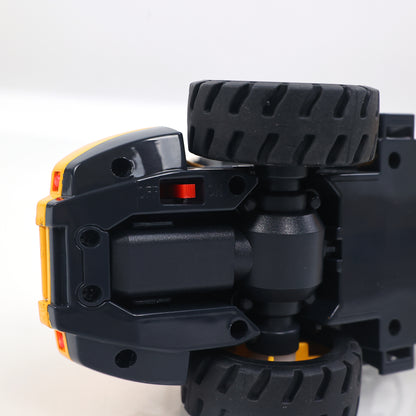 US Stock 1/50 Mini Remote Control Road Roller RTR Electric RC Construction Vehicle Finished Model Metal Blade Lights Sounds Effect