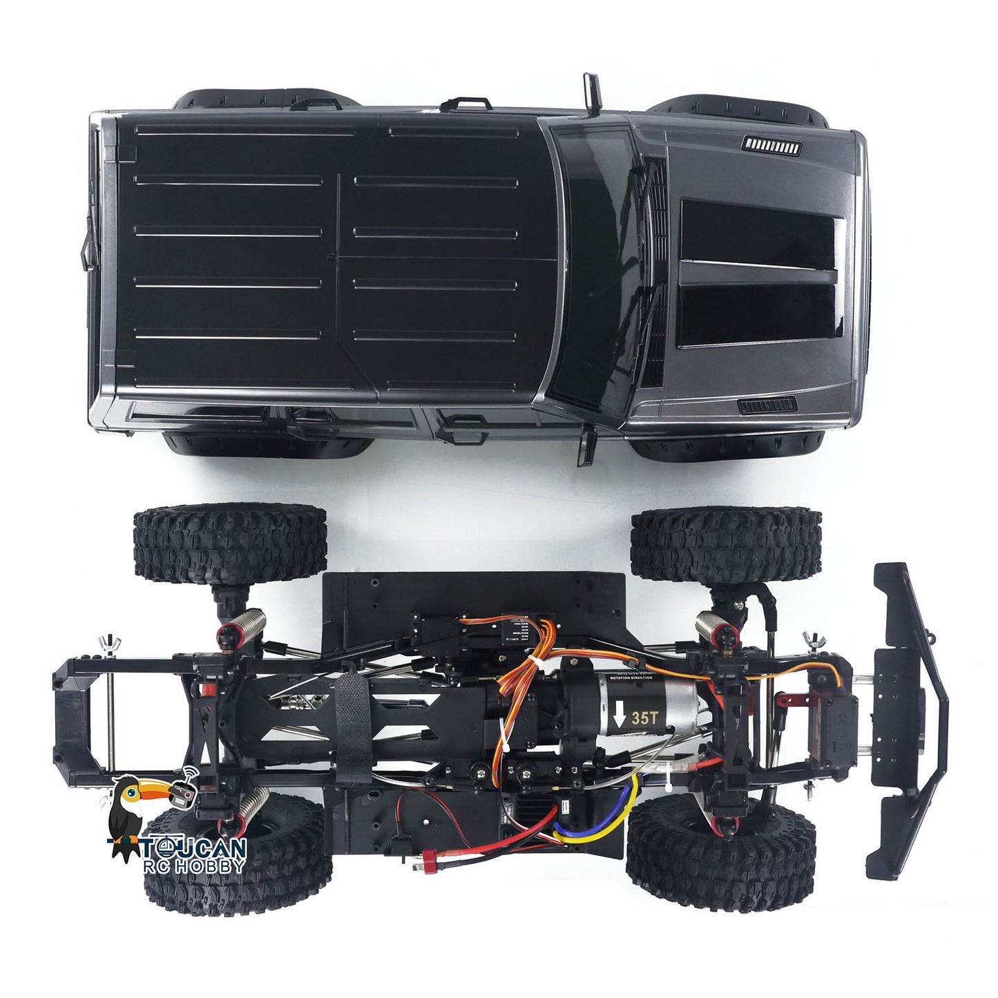Fast Free Shipping for EU 1/10 RC Off-road Crawler 4WD  Truck Differential Lock Lights Sounds Radio