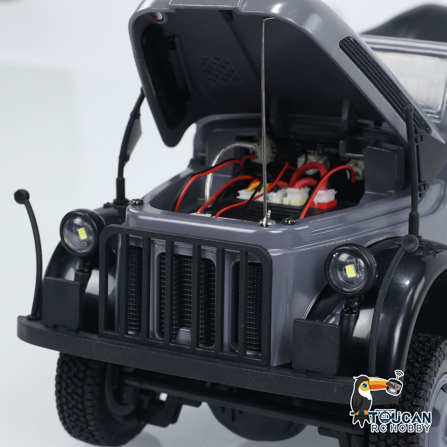 TOUCAN RC HOBBY 1/18 HG4-51 4x4 RC Command Vehicles 4WD Radio Control Off-road Car Model UPgraded Version Sound Light Smoke Unit ESC Servo Motor