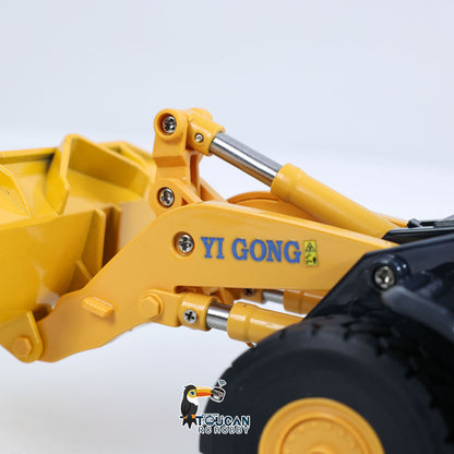Half Metal 1/50 Electric Remote Control Loader Ready To Run Mini RC Engineering Vehicle Model Lights Sounds Desktop Level Gift
