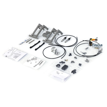 LESU 1/14 Metal Hydraulic Fork Brick Clamp for LESU RC Hydraulic Crane Dumper Car Radio Control Truck Kits Unassembled and Unpainted