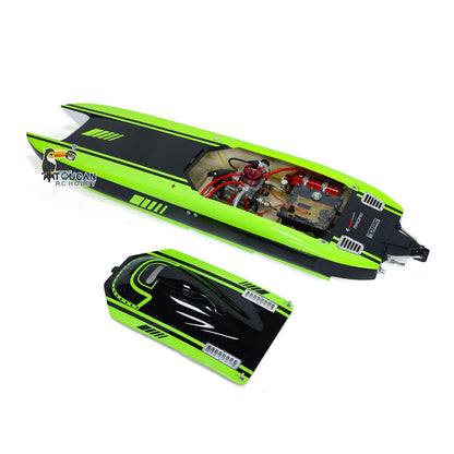 G30E 30CC Painted Fiber Glass Gasoline Racing ARTR RC Boat High Speed DIY Model Engine Servo Controller 1300*360*220mm 65-70km/h