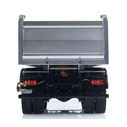 MD 1/14 6*6 Metal RC Hydraulic Dumper Truck 3348 2025Type 6WD Radio Controlled Tipper Lorry Car Model Metal Chassis 2Speed Gearbox Light Sound ESC Motor