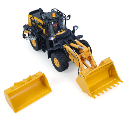 Half Metal 1/50 Electric Remote Control Loader Ready To Run Mini RC Engineering Vehicle Model Lights Sounds Desktop Level Gift