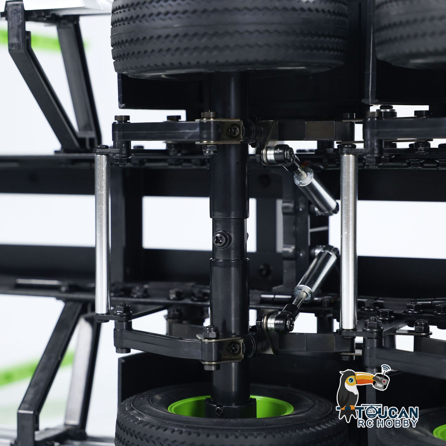 Toucan 3Axles 1/14 Timber Trailer for Remote Control Logging Truck DIY 1/14 RC TAMIYA Tractor Model