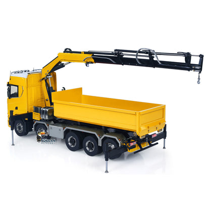 TOUCAN RC HOBBY LXY 770S Metal 1/14 10x10 RC Hydraulic Crane Full Dump Truck Lorry Car Frsky XE Lite Light Sound Painted Model