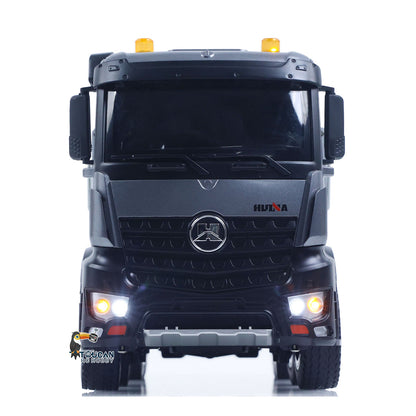 In Stock HUINA 1/14 Remote Control Dump Truck 12CH RC Tipper Finished Model Toy Gift RTR Light Sound Effects Radio USB Charging Cable