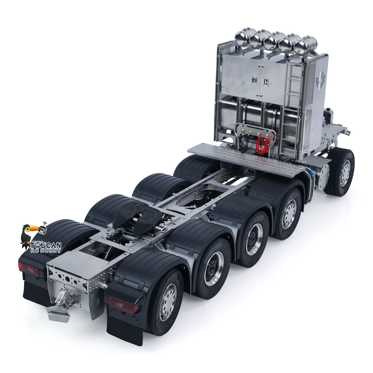 TOUCAN RC HOBBY ScaleClub 10x10 Metal Chassis for 1/14 DIY RC Tractor Truck R620 770S Remote Control Lorry Car Differential Lock Rear Axle Steering