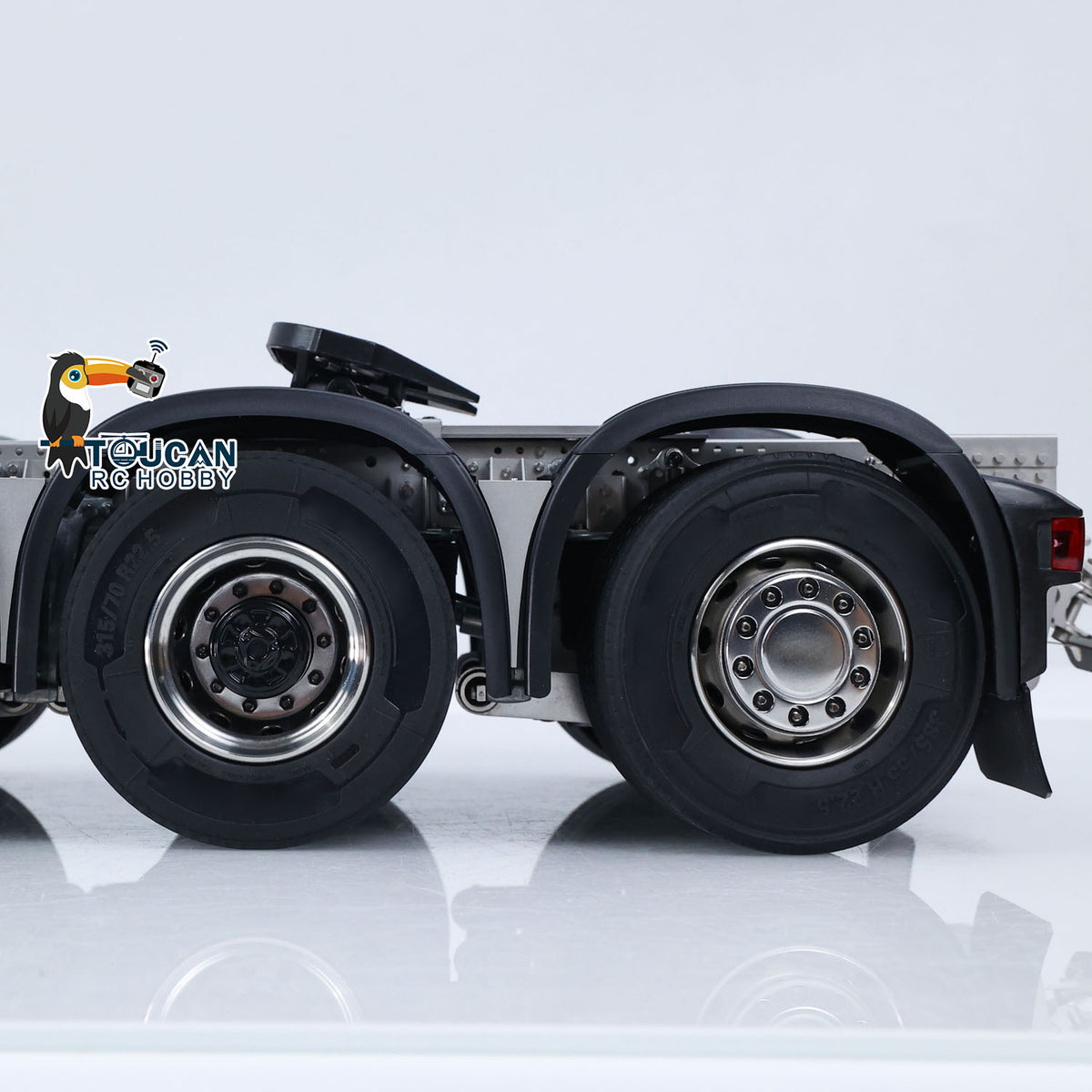 TOUCAN RC HOBBY ScaleClub 10x10 Metal Chassis for 1/14 DIY RC Tractor Truck R620 770S Remote Control Lorry Car Differential Lock Rear Axle Steering