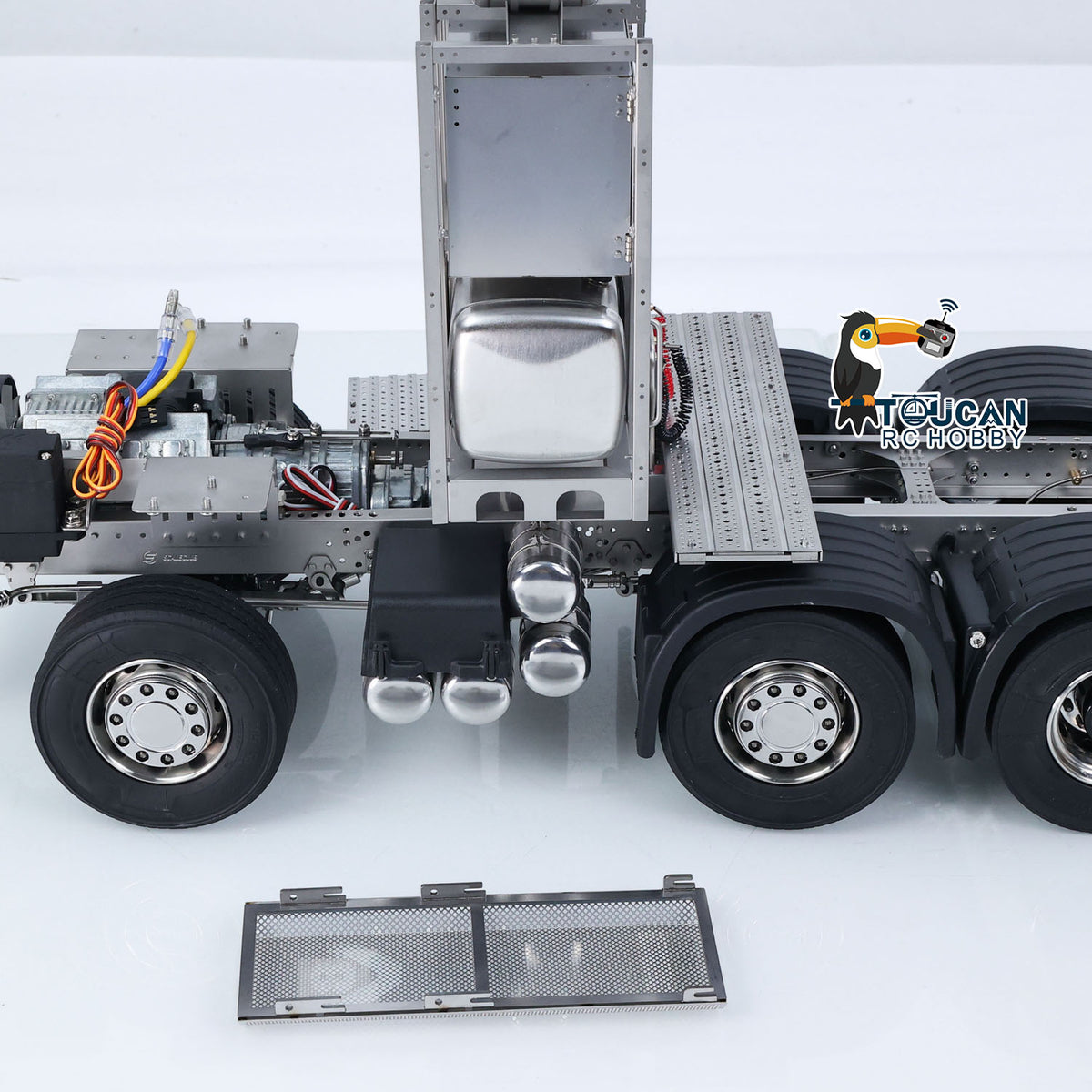 TOUCAN RC HOBBY ScaleClub 10x10 Metal Chassis for 1/14 DIY RC Tractor Truck R620 770S Remote Control Lorry Car Differential Lock Rear Axle Steering