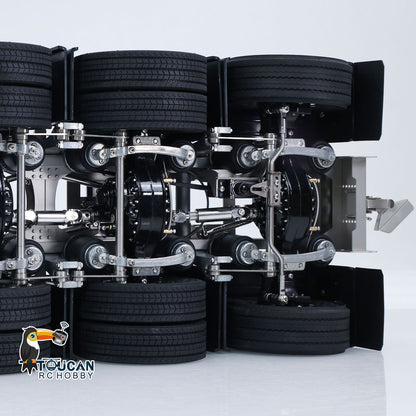 TOUCAN RC HOBBY ScaleClub 10x10 Metal Chassis for 1/14 DIY RC Tractor Truck R620 770S Remote Control Lorry Car Differential Lock Rear Axle Steering