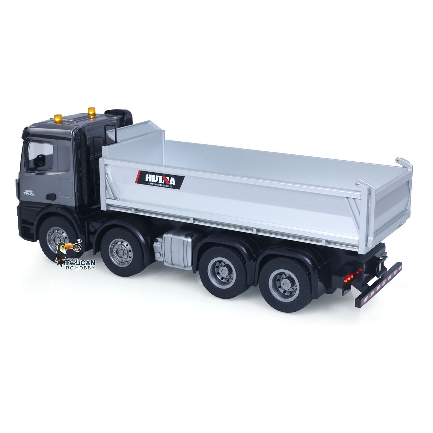 Fast Free Shipping for EU HUINA 1/14 Remote Control Dump Truck 12CH RC Tipper Finished Model Toy Gift RTR Light Sound Effects Radio USB Charging Cable