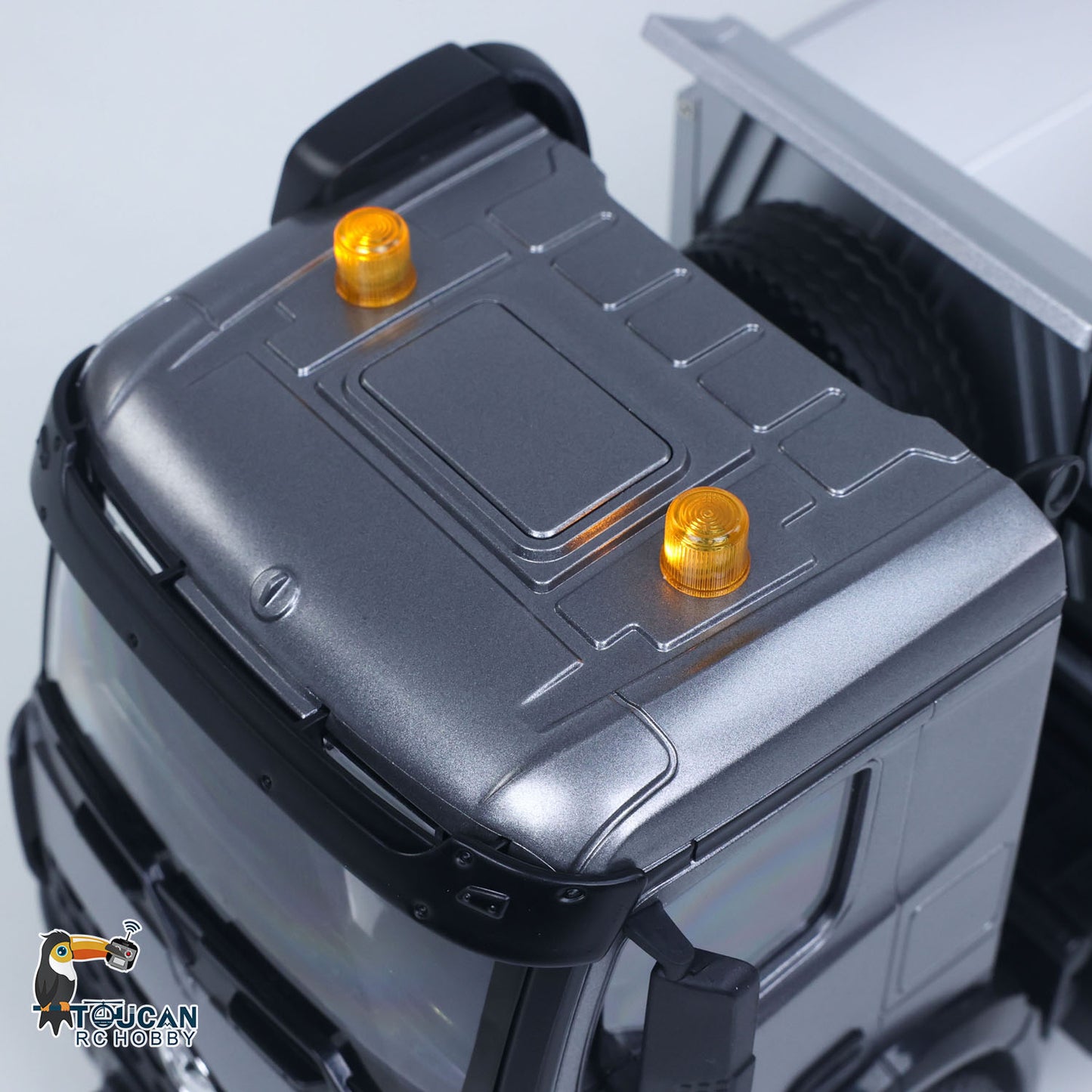 US Stock HUINA 1/14 Remote Control Dump Truck 12CH RC Tipper Finished Model Toy Gift RTR Light Sound Effects Radio USB Charging Cable