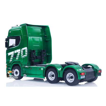 Fast Free Shipping for EU HUINA 1/18 Remote Control Tractor Truck SC 770S 1501 6X4 Plastic RC Lorry Car Lights Sound System Assembled Finished Model