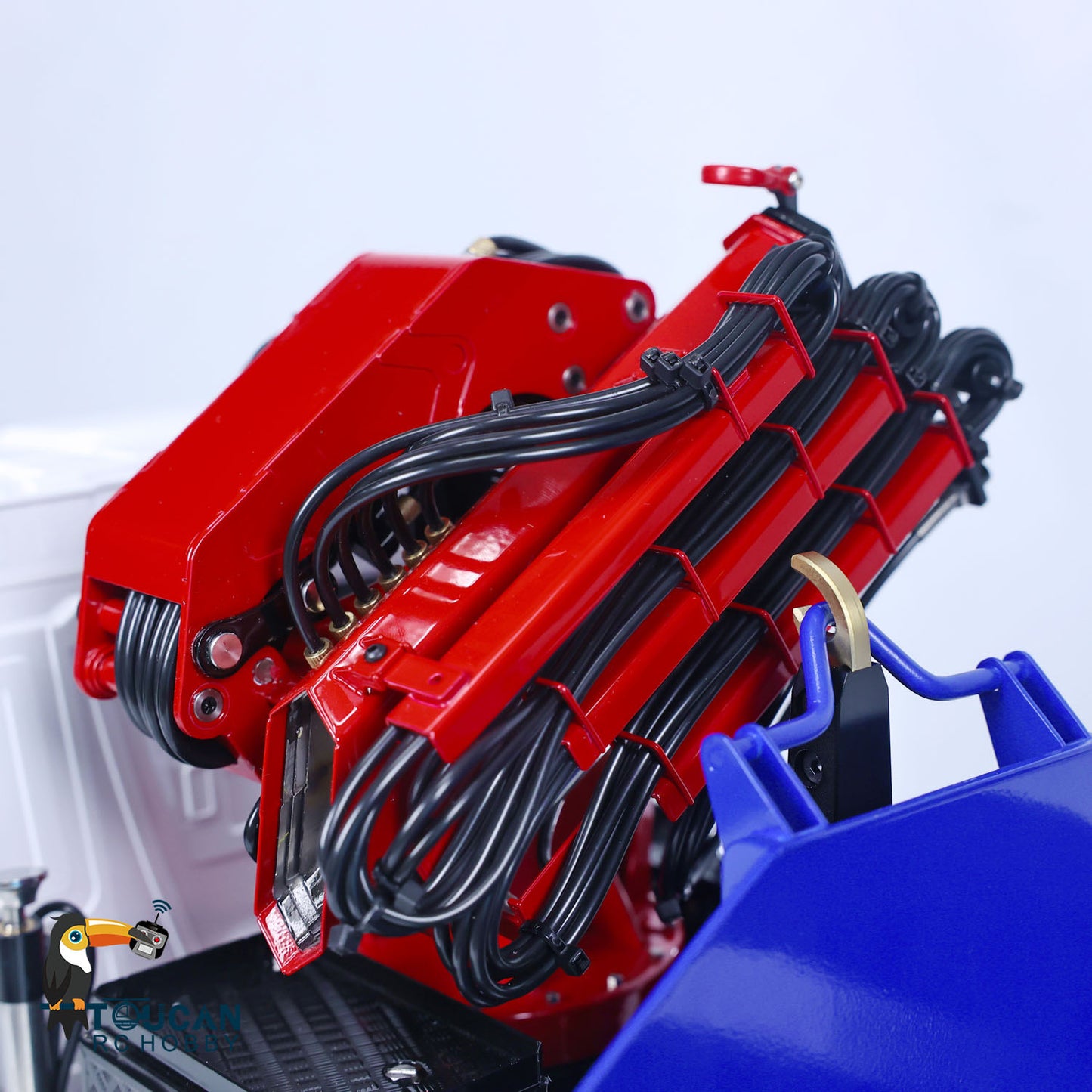 LESU Z0017 1/14 Metal Hydraulic 8x8 RC Dump Truck with Crane 2 Transmission Differential Axles Brushless ESC Sound Light System