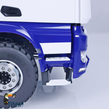 LESU Z0017 1/14 Metal Hydraulic 8x8 RC Dump Truck with Crane 2 Transmission Differential Axles Brushless ESC Sound Light System