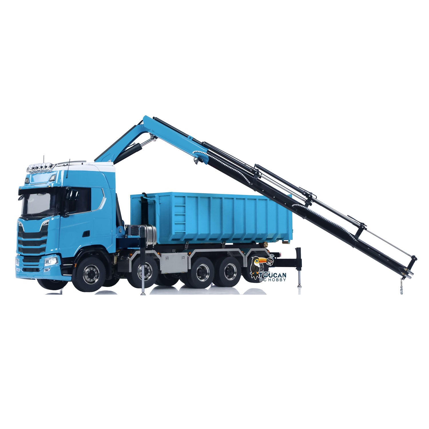 770S 1:14 5 Axles 10x10 Metal Chassis RC Hydraulic Dump Truck