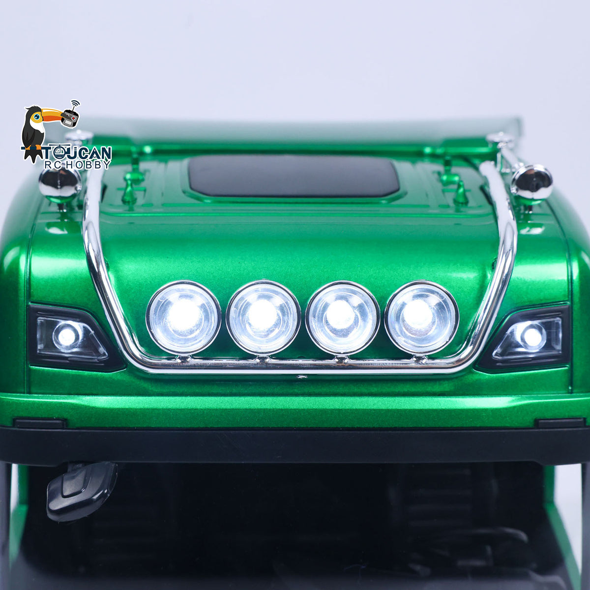 TOUCAN RC HOBBY US Stock HUINA 770S 1501 6X4 1/18 Remote Control Tractor Truck Plastic RC Lorry Car Lights Sound System Assembled RTR Model
